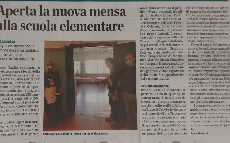  Apertura della nuova mensa di Mozzanica