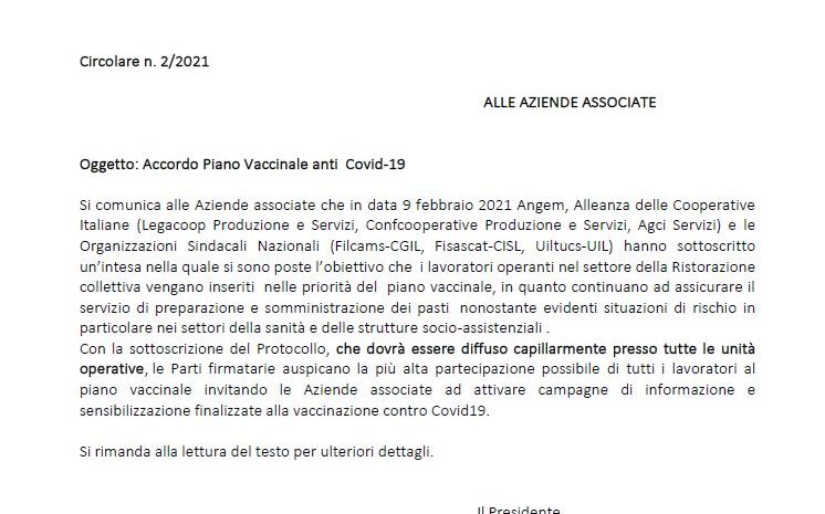  Accordo Piano Vaccinale anti Covid-19