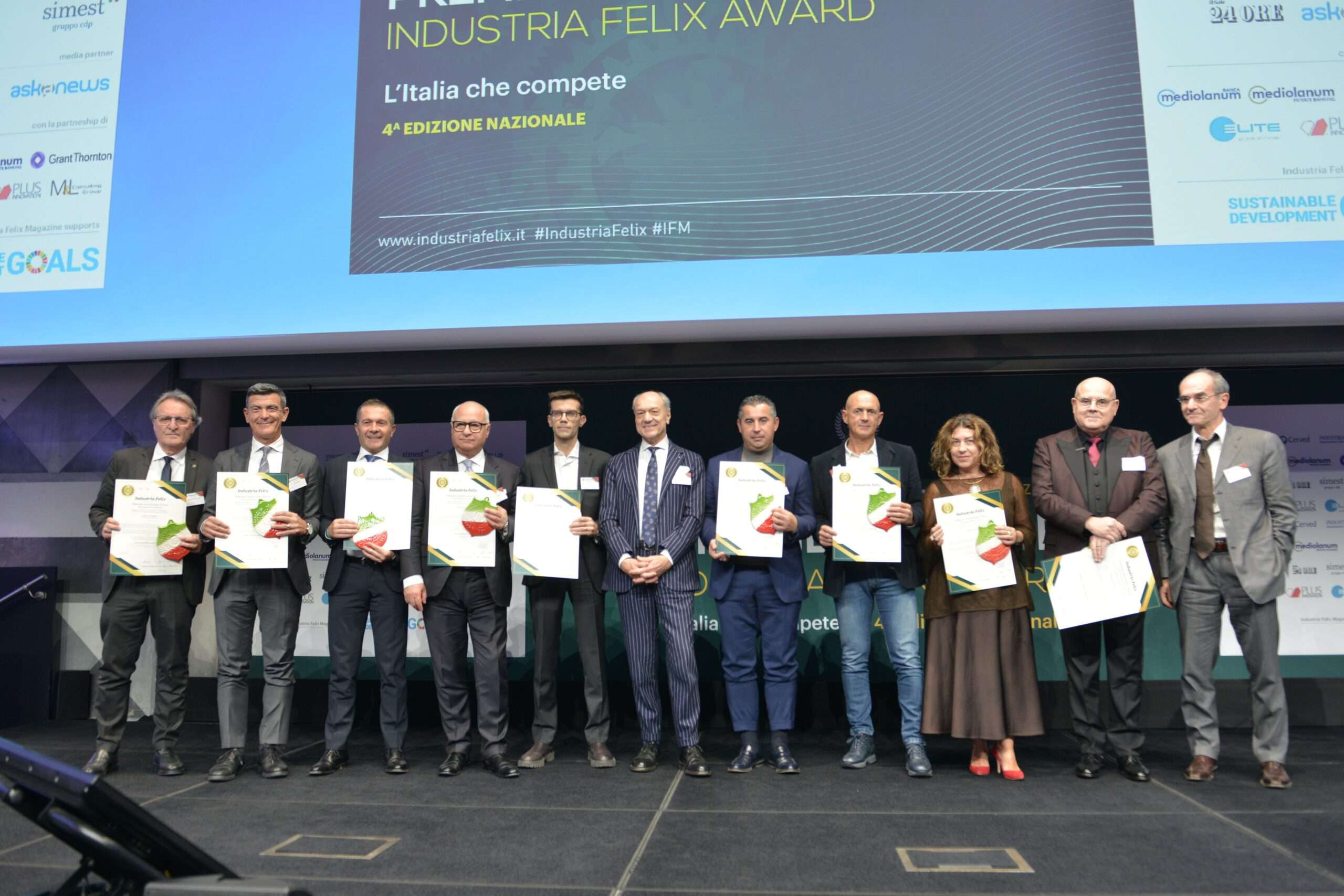 ritiro premio felix per la ristorazione aziendale